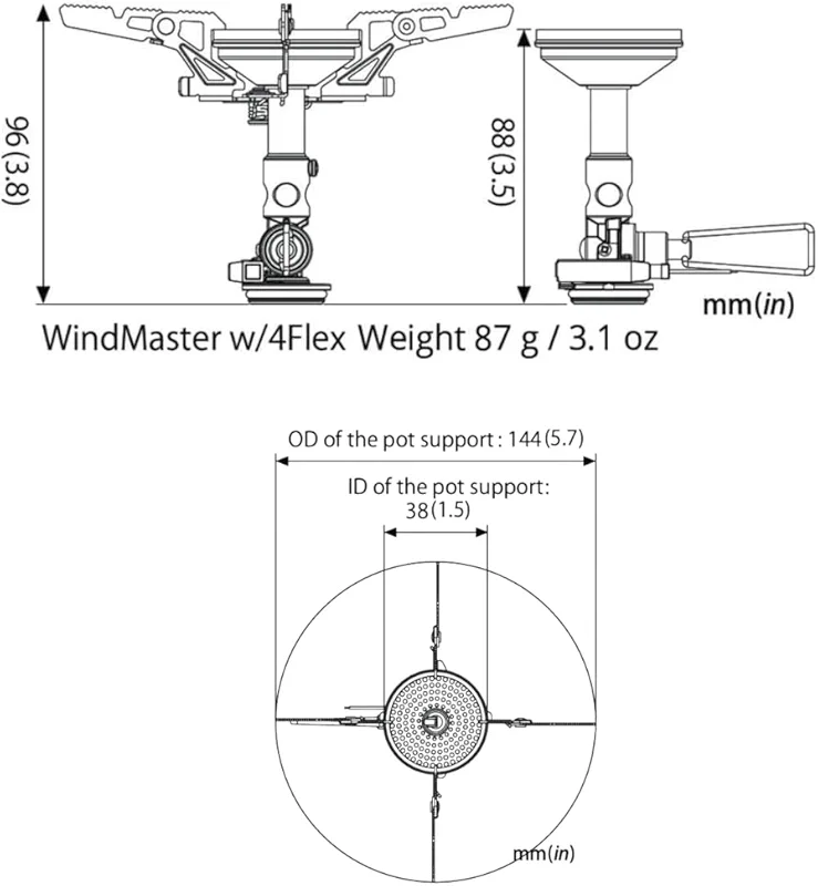 SOTO Windmaster Stove with 4Flex & TriFlex - Canister Stove for Windy