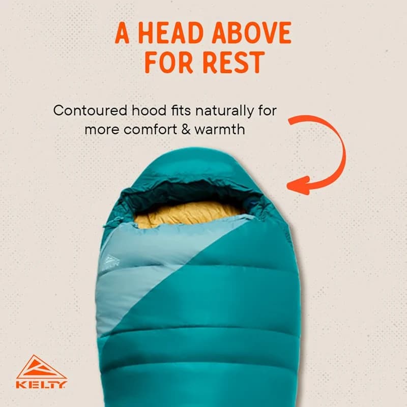 Kelty Cosmic 20 Down Mummy Sleeping Bag for Backpacking — image 4