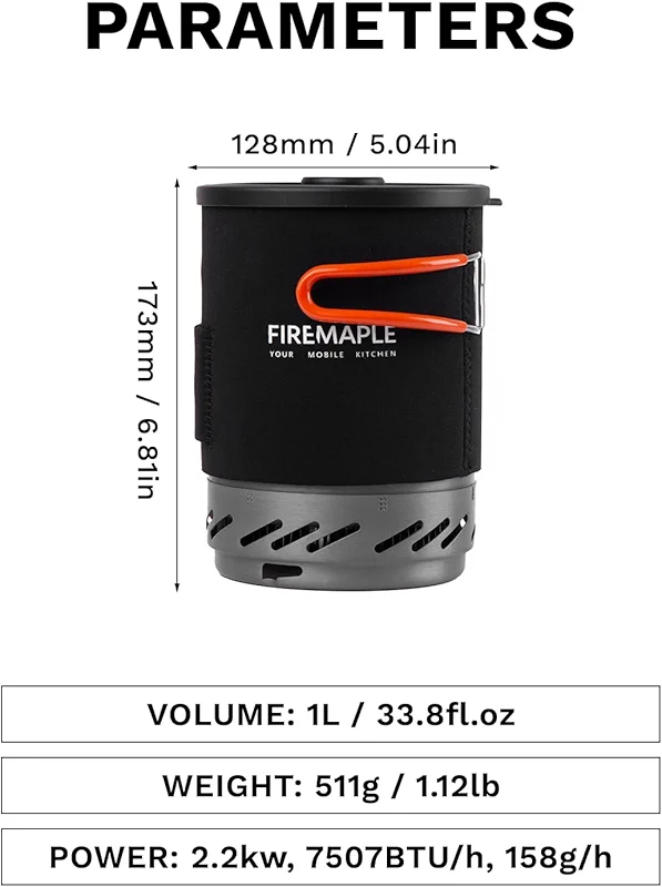 Fire-Maple "Fixed Star 1" Backpacking and Camping Stove System | Outdoor