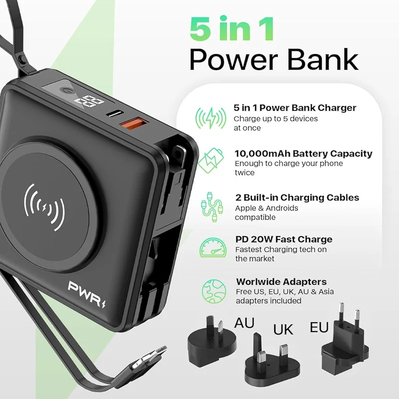 PWRMobile PWR Travel PRO 5-in-1 Power Bank with Case Included– 10 — image 2
