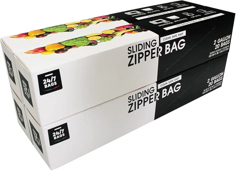 2 Gallon Slider Storage Bags- 80 Count — image 3