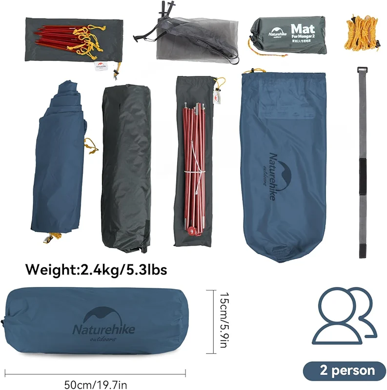 Naturehike Mongar 2 Person Backpacking Tent — image 3