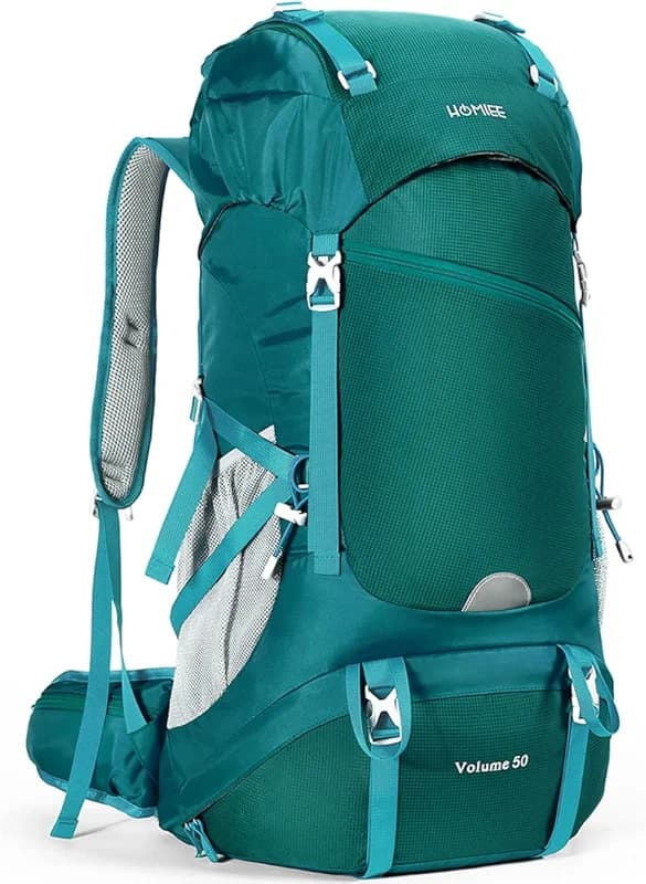 HOMIEE 50L Hiking Backpack Travel Bag Waterproof Camping Rucksack with — image 6