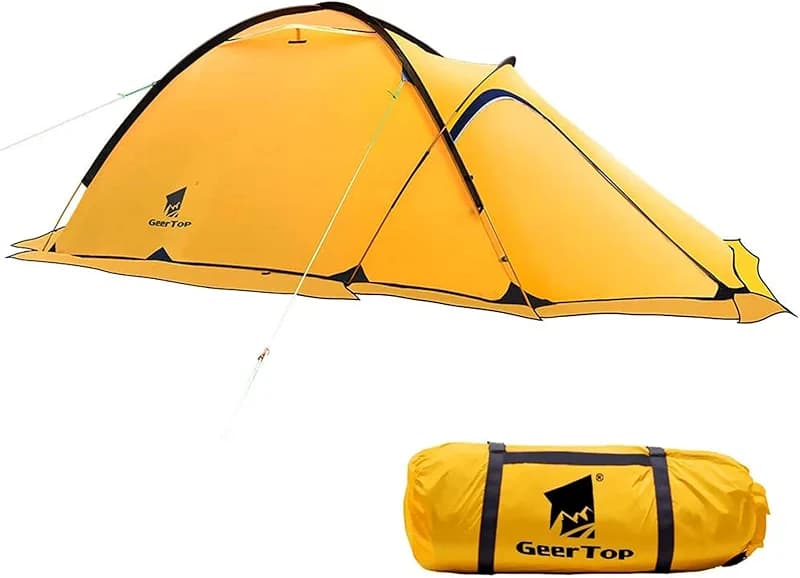 Geertop Portable 2 Person 4 Season Tent Waterproof Backpacking Tent Double — image 2