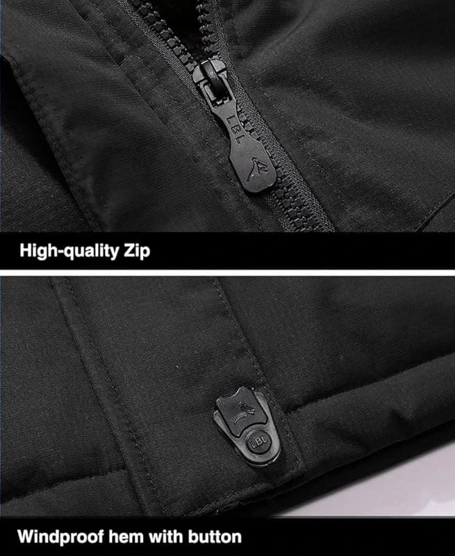 MAGCOMSEN Men's Winter Coats Water Resistant Ski Snow Jacket Warm Fleece — image 7