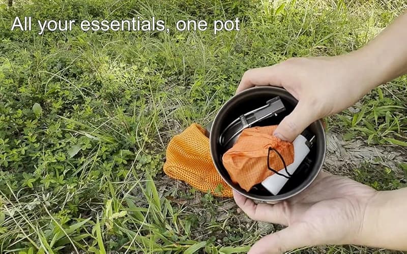 TOAKS Titanium 1100ml Pot with Pan — image 5