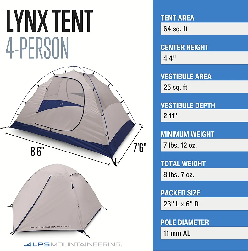 ALPS Mountaineering Backpacking-Tents Lynx 4 — image 4