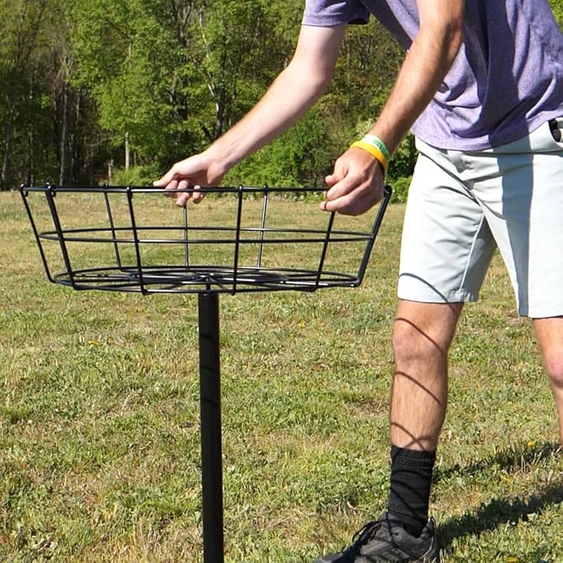 MVP Disc Sports Black Hole Pro 24-Chain Portable Disc Golf Basket Target — image 4