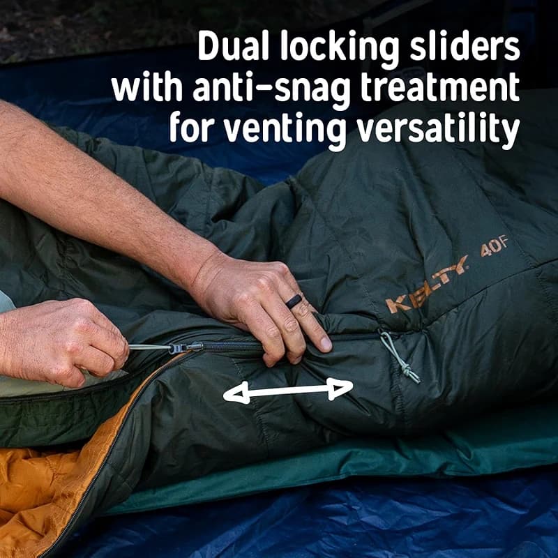 Kelty Cosmic Synthetic Fill 20 Degree Backpacking Sleeping Bag – — image 6