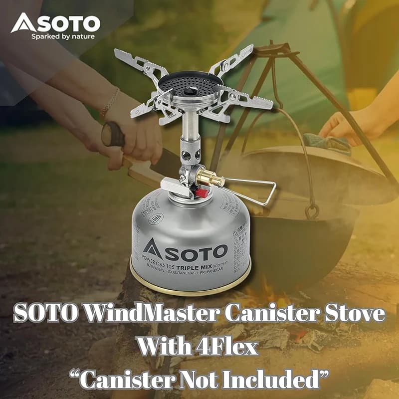 SOTO WindMaster Canister Stove with 4Flex for Windy Weather - Lightweight — image 2