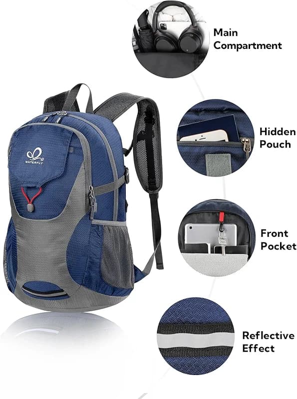 WATERFLY Lightweight Packable Hiking Backpack: 30L Foldable Travel Daypack — image 2