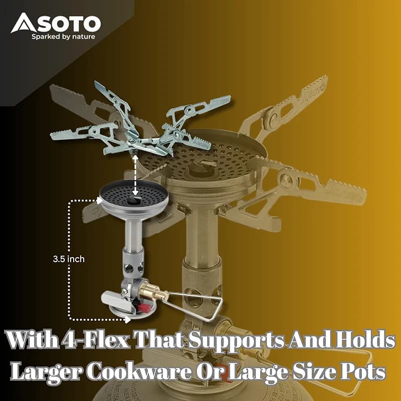SOTO WindMaster Canister Stove with 4Flex for Windy Weather - Lightweight — image 6
