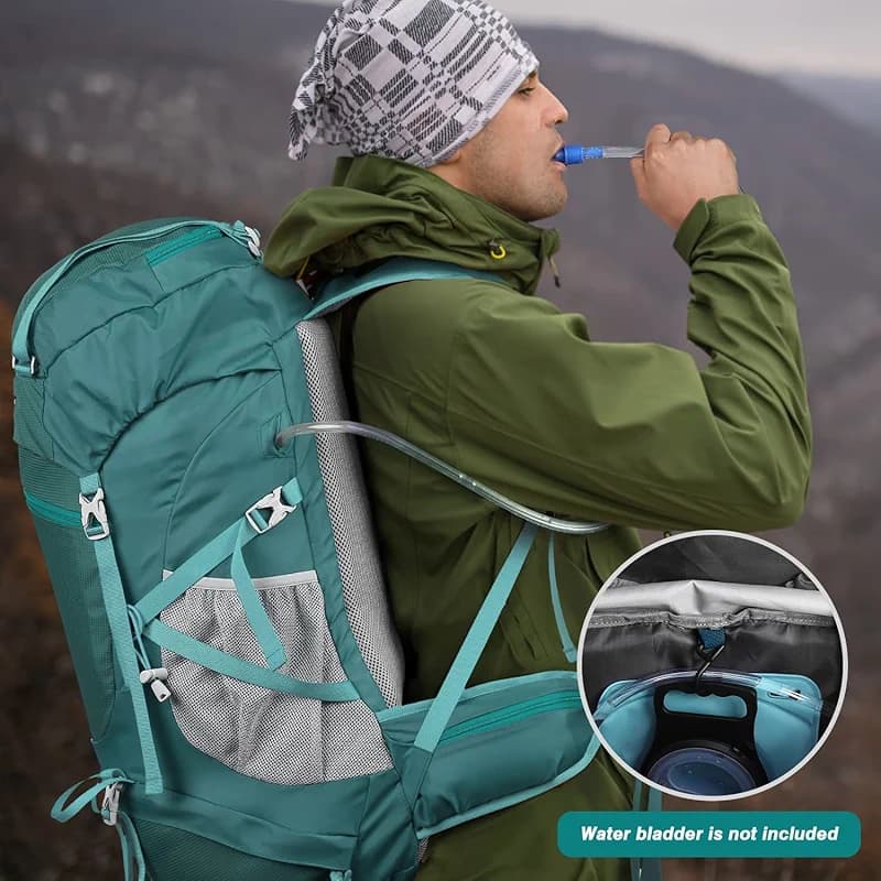 HOMIEE 50L Hiking Backpack Travel Bag Waterproof Camping Rucksack with — image 8