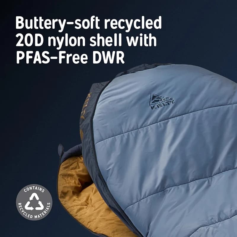 Kelty Cosmic Synthetic Fill 20 Degree Backpacking Sleeping Bag – — image 3