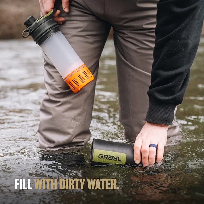 GRAYL GeoPress 24 oz Water Purifier Bottle - Filter for Hiking — image 5