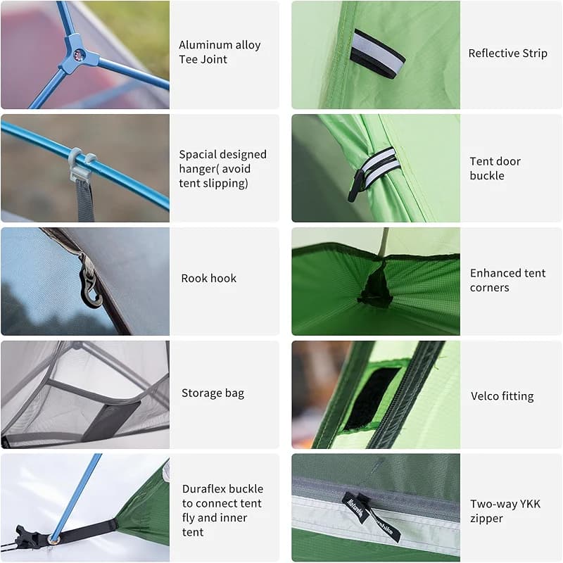 Naturehike Cloud-Up 2 Person Tent Lightweight Backpacking Tent with — image 2