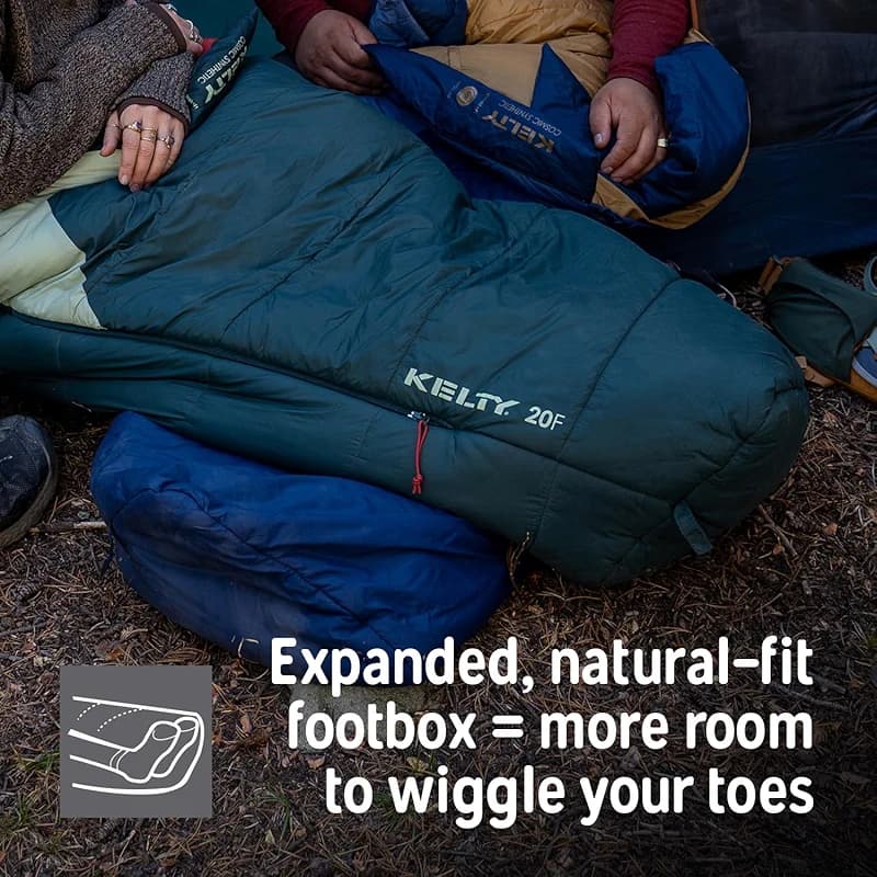 Kelty Cosmic Synthetic Fill 20 Degree Backpacking Sleeping Bag – — image 5