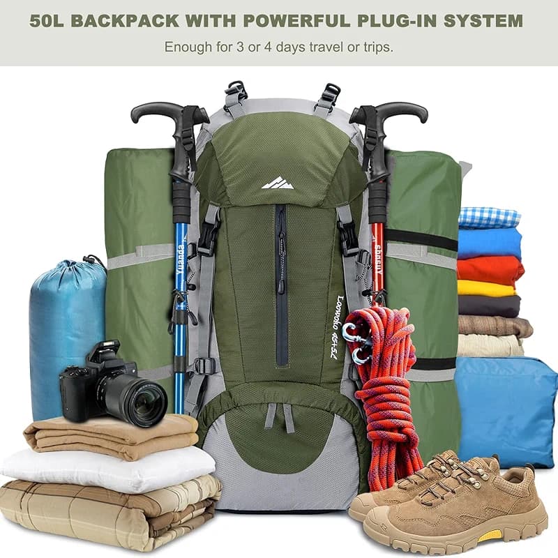 Loowoko 50L Hiking Backpack — image 4