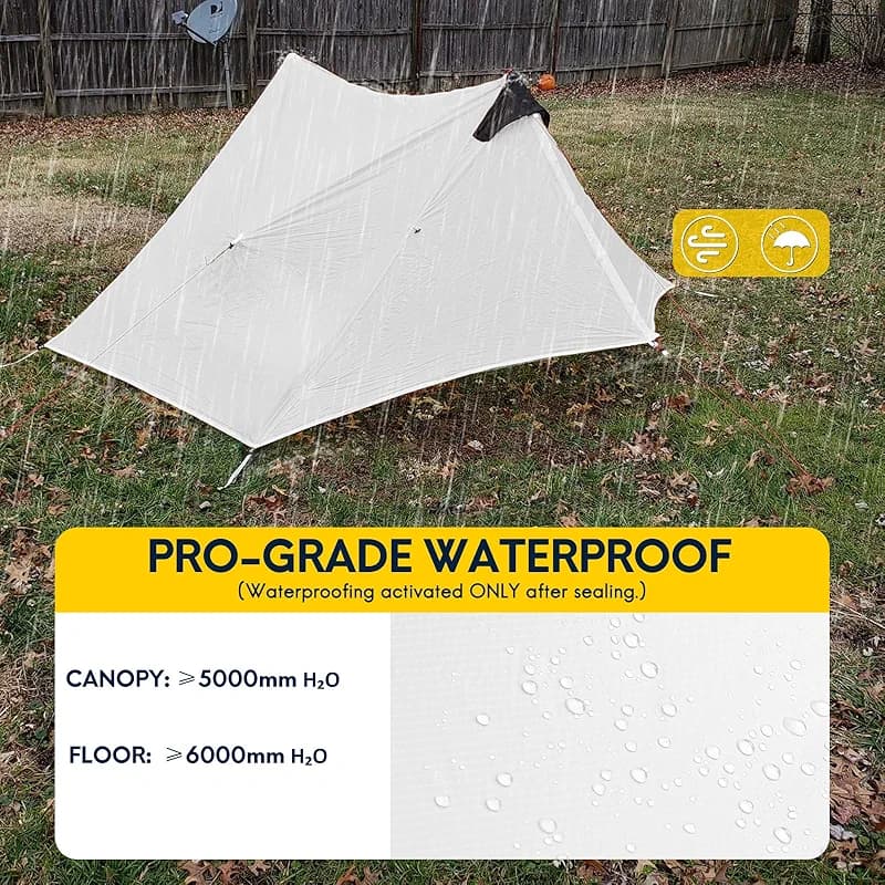 LANSHAN Ultralight Tent 3-Season Backpacking Tent for 1-Person or 2-Person — image 4