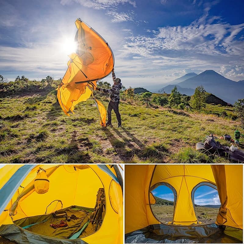 Geertop Portable 2 Person 4 Season Tent Waterproof Backpacking Tent Double — image 6