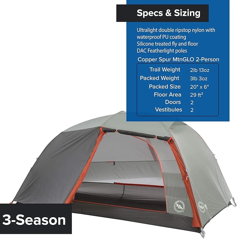 Big Agnes Copper Spur HighVolume Ultralight Backpacking and Camping Tent — image 4