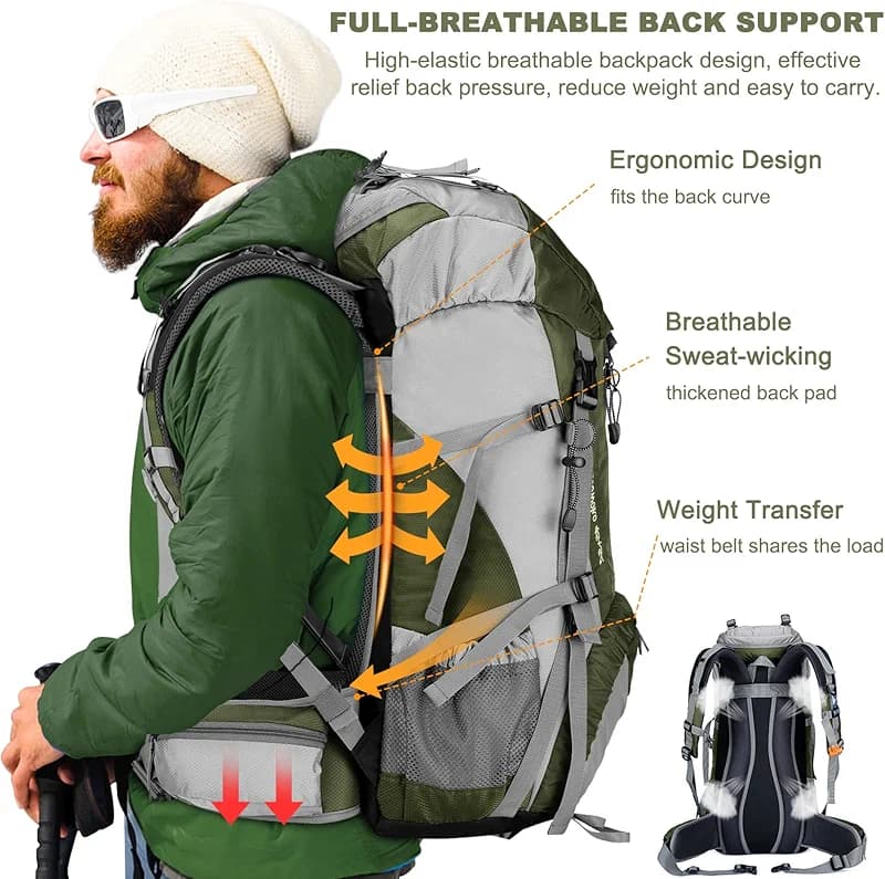 Loowoko 50L Hiking Backpack — image 2
