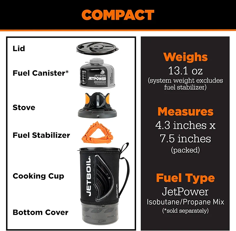 Jetboil Flash Portable Fast Boil Stove for Camping and Backpacking with — image 4