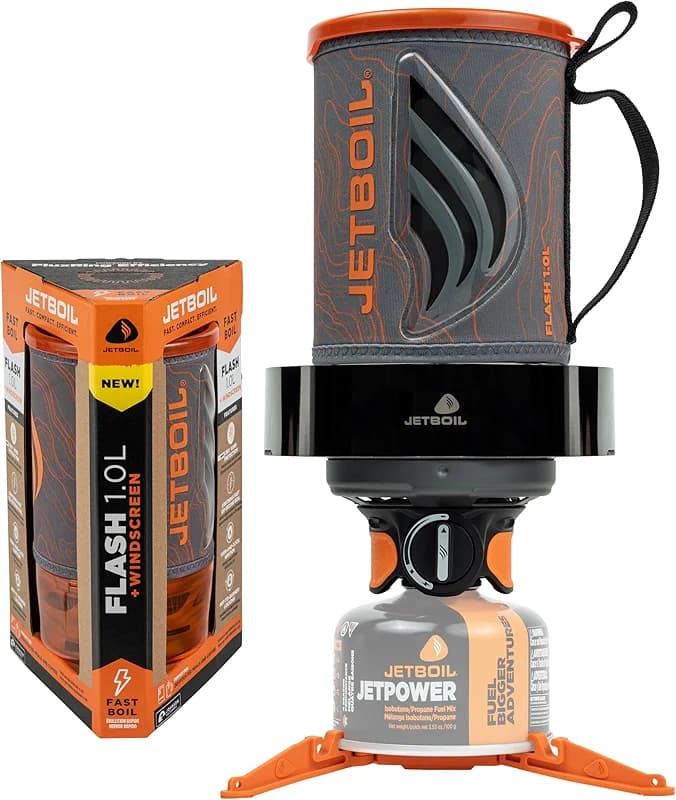 Jetboil Flash 1.0L Portable Fast Boil Stove with WindGuard for Camping and — image 2