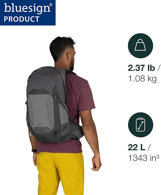 Osprey Talon 22L Men's Lightweight Hiking Backpack - Small Daypack for