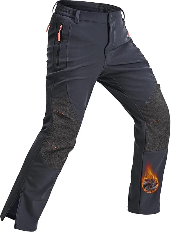 Rapoo Snow Ski Softshell Waterproof Snowboard Winter Hiking Cargo Pants